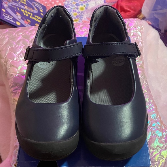Stride Rite Dark Blue Kids Dress Shoes - Picture 1 of 3